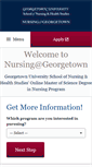 Mobile Screenshot of online.nursing.georgetown.edu