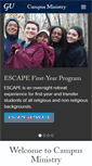 Mobile Screenshot of campusministry.georgetown.edu