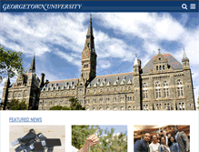 Tablet Screenshot of georgetown.edu