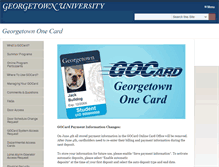Tablet Screenshot of gocard.georgetown.edu