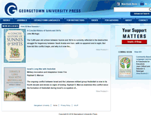 Tablet Screenshot of press.georgetown.edu
