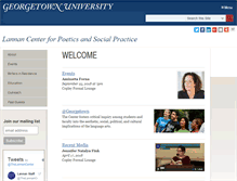 Tablet Screenshot of lannan.georgetown.edu