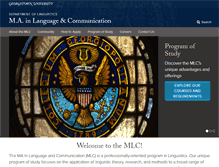 Tablet Screenshot of mlc.linguistics.georgetown.edu