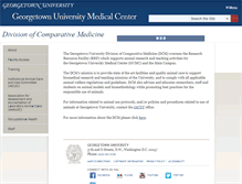 Tablet Screenshot of dcm.georgetown.edu
