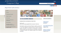 Desktop Screenshot of econ.georgetown.edu