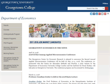 Tablet Screenshot of econ.georgetown.edu