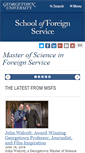 Mobile Screenshot of msfs.georgetown.edu