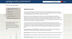 Desktop Screenshot of policies.georgetown.edu