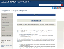 Tablet Screenshot of gms.georgetown.edu