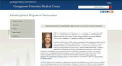 Desktop Screenshot of neuroscience.georgetown.edu