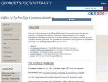 Tablet Screenshot of otc.georgetown.edu