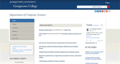 Desktop Screenshot of cs.georgetown.edu