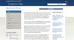 Desktop Screenshot of history.georgetown.edu