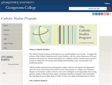 Tablet Screenshot of catholicstudies.georgetown.edu
