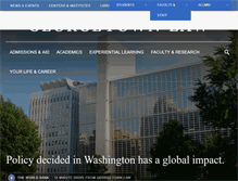 Tablet Screenshot of law.georgetown.edu