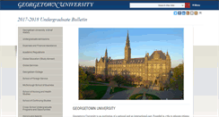 Desktop Screenshot of bulletin.georgetown.edu