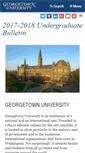 Mobile Screenshot of bulletin.georgetown.edu