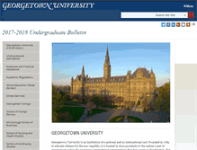 Tablet Screenshot of bulletin.georgetown.edu