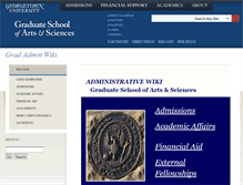 Tablet Screenshot of gradadmin.georgetown.edu