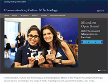 Tablet Screenshot of cct.georgetown.edu