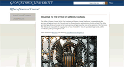 Desktop Screenshot of counsel.georgetown.edu