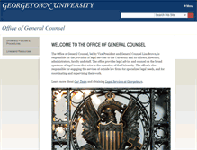Tablet Screenshot of counsel.georgetown.edu