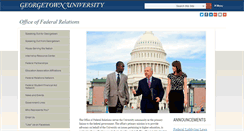 Desktop Screenshot of federalrelations.georgetown.edu