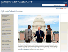 Tablet Screenshot of federalrelations.georgetown.edu