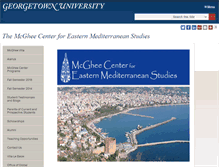 Tablet Screenshot of mcgheecenter.georgetown.edu