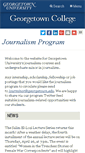 Mobile Screenshot of journalism.georgetown.edu