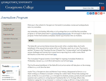 Tablet Screenshot of journalism.georgetown.edu