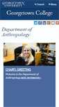 Mobile Screenshot of anthropology.georgetown.edu