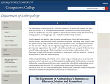 Tablet Screenshot of anthropology.georgetown.edu