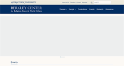 Desktop Screenshot of berkleycenter.georgetown.edu