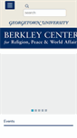 Mobile Screenshot of berkleycenter.georgetown.edu