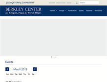 Tablet Screenshot of berkleycenter.georgetown.edu