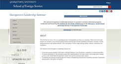 Desktop Screenshot of gls.georgetown.edu