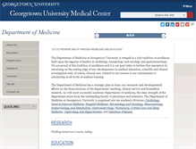 Tablet Screenshot of medicine.georgetown.edu