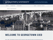 Tablet Screenshot of cied.georgetown.edu