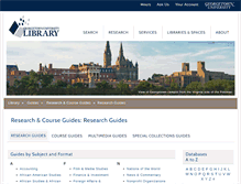 Tablet Screenshot of guides.library.georgetown.edu