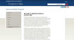 Desktop Screenshot of americanstudies.georgetown.edu