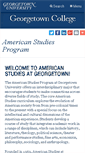 Mobile Screenshot of americanstudies.georgetown.edu