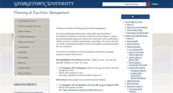 Desktop Screenshot of facilities.georgetown.edu