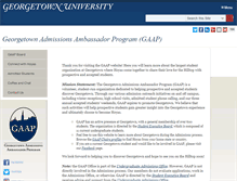 Tablet Screenshot of gaap.georgetown.edu