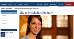 Desktop Screenshot of 1789scholarships.georgetown.edu