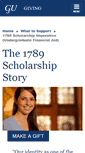 Mobile Screenshot of 1789scholarships.georgetown.edu