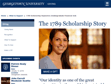 Tablet Screenshot of 1789scholarships.georgetown.edu