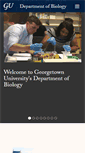 Mobile Screenshot of biology.georgetown.edu