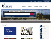 Tablet Screenshot of library.georgetown.edu