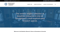 Desktop Screenshot of bioethics.georgetown.edu